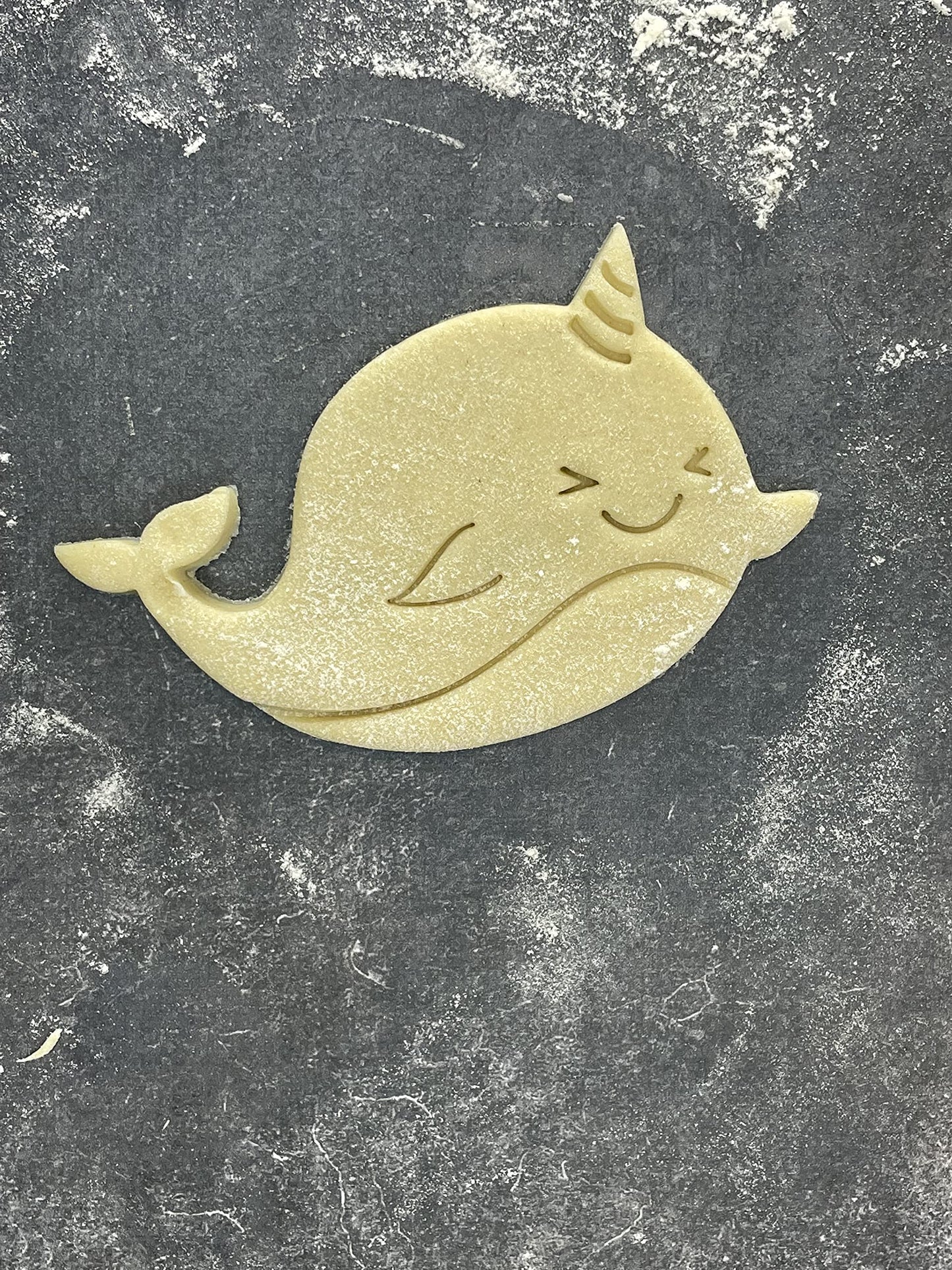 Emporte pièce Baleine licorne - Animal - pour la réalisaton de biscuit sablé, patisserie, pate à sucre -Décoration gateau-Fait maison- ELACE