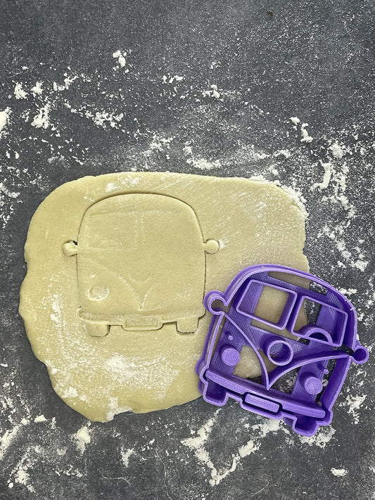Emporte pièce Combi vw face -Vehicule - pour la réalisaton de biscuit sablé, patisserie, pate à sucre -Décoration gateau-Fait maison- ELACE