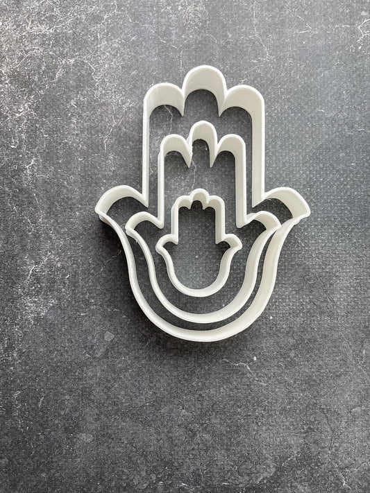 ELACE - Emporte pièce lot de 3 mains Fatma - Eid moubarak ramadan Patisserie, sablé, biscuit, pâte à sucre, pâte à modeler-Décoration gâteau-Fait maison-France ELACE3D