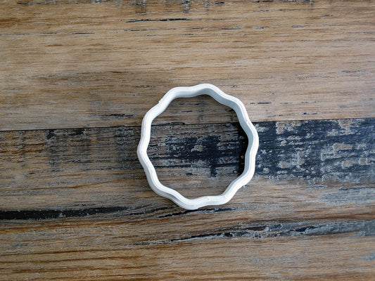 ELACE - Emporte-pièce Elégant rond patisserie, sablé, biscuit, pâte à sucre, pâte à modeler-Décoration gâteau-Fait maison-FR ELACE 3D