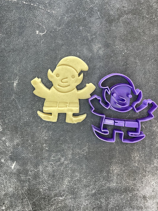 Emporte pièce LUTIN - noël- pour la réalisaton de biscuit sablé, patisserie, pate à sucre -Décoration gateau-Fait maison- ELACE