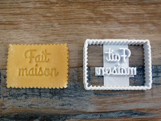 Keksausstecher Selbstgemachte Botschaft zum Herstellen von Sandkeksen, Gebäck, Zuckerpaste, Kuchendekoration, selbstgemacht, ELACE