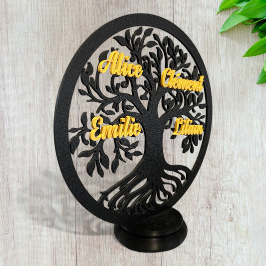Arbre de vie à personnaliser Design Décoration à offrir avec prénom de votre choix