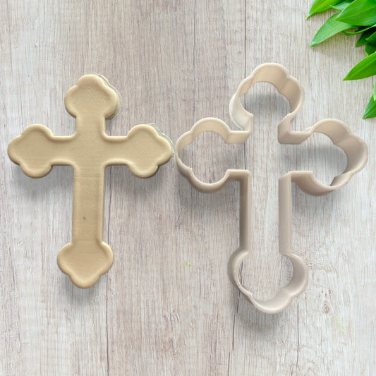 Emporte-pièce - Croix catholique xs -  pâte à sucre, pâte à modeler-Décoration gâteau-Fait maison-France 3D