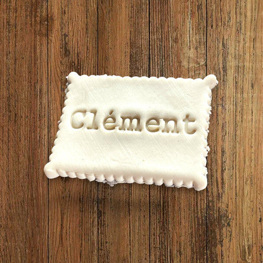 Emporte-pièce biscuit prénom à personnaliser - pâte à sucre, pâte à modeler-Décoration gâteau-Fait maison-France 3D