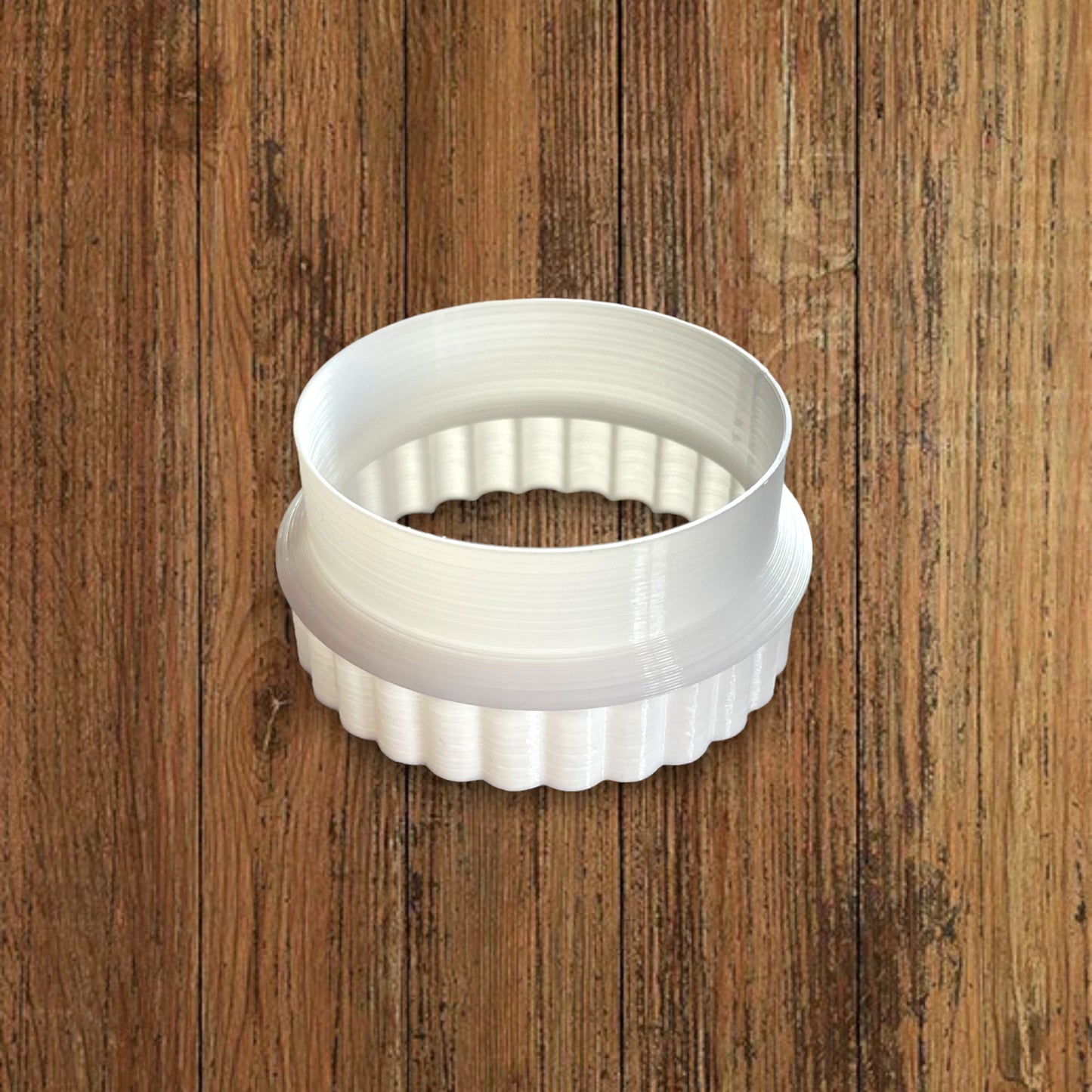 Emporte-pièce double lisse cannelé diam 50mm - pâte à sucre, pâte à modeler-Décoration gâteau-Fait maison-France 3D
