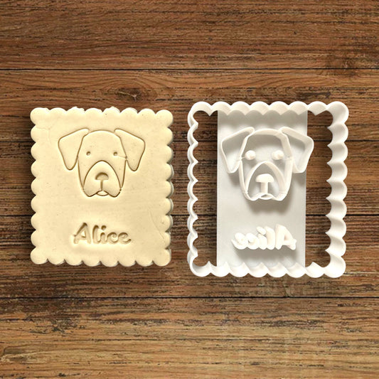 Emporte-pièce Animal Chien à personnaliser dim 7x6.5cm - biscuits sablés pâte à modeler-Décoration gâteau-Fait maison-France 3D