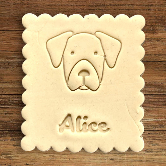 Emporte-pièce Animal Chien à personnaliser dim 7x6.5cm - biscuits sablés pâte à modeler-Décoration gâteau-Fait maison-France 3D