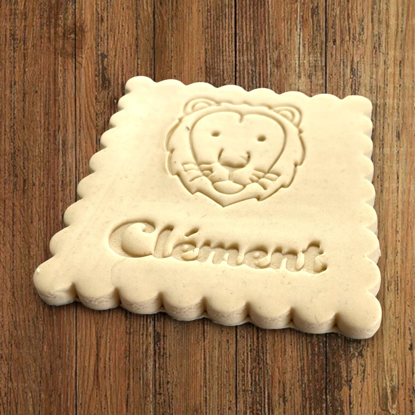 Emporte-pièce Animal Lion à personnaliser dim 7x6.5cm - biscuits sablés pâte à modeler-Décoration gâteau-Fait maison-France 3D