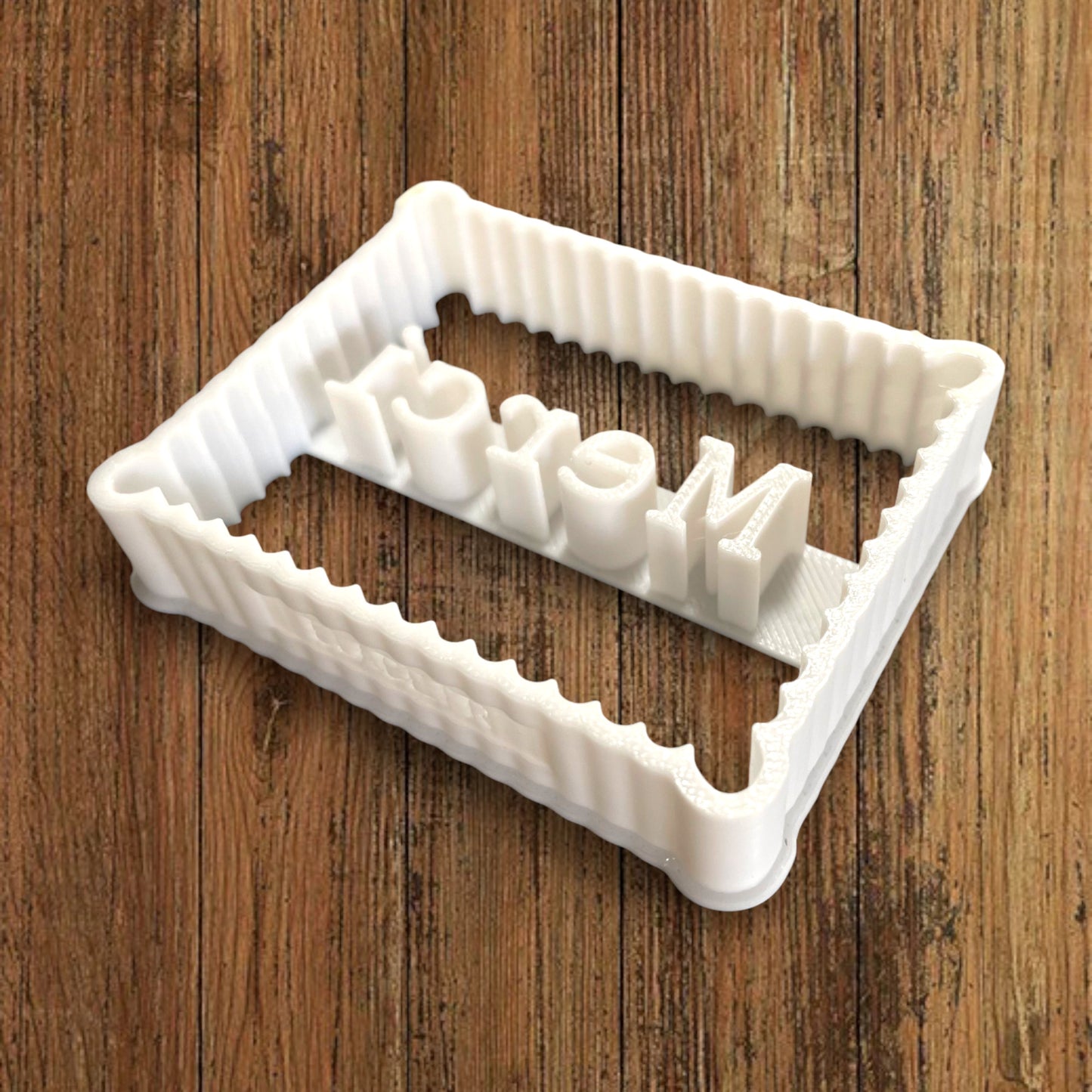 Emporte-pièce Merci  dim 7x5 pâte à sucre, pâte à modeler-Décoration gâteau-Fait maison-France 3D