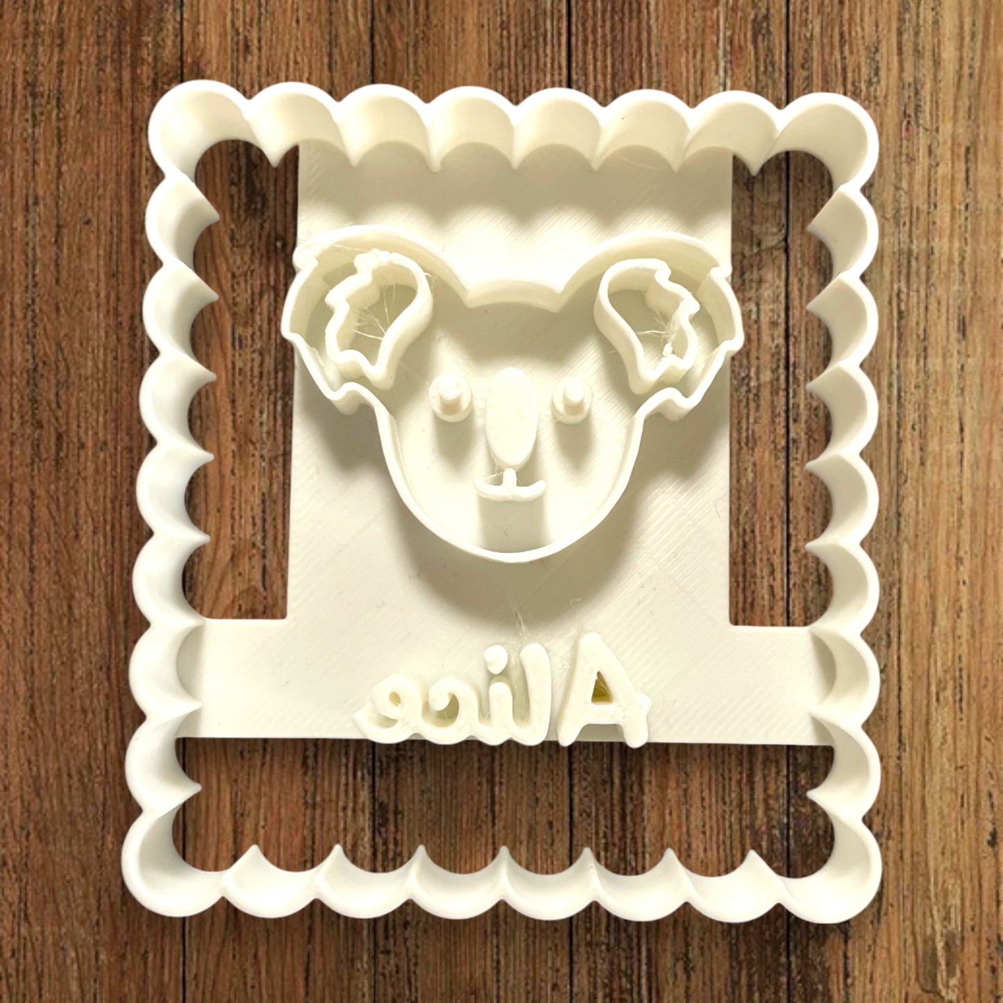 Emporte-pièce Animal Koala à personnaliser dim 7x6.5cm - biscuits sablés pâte à modeler-Décoration gâteau-Fait maison-France 3D
