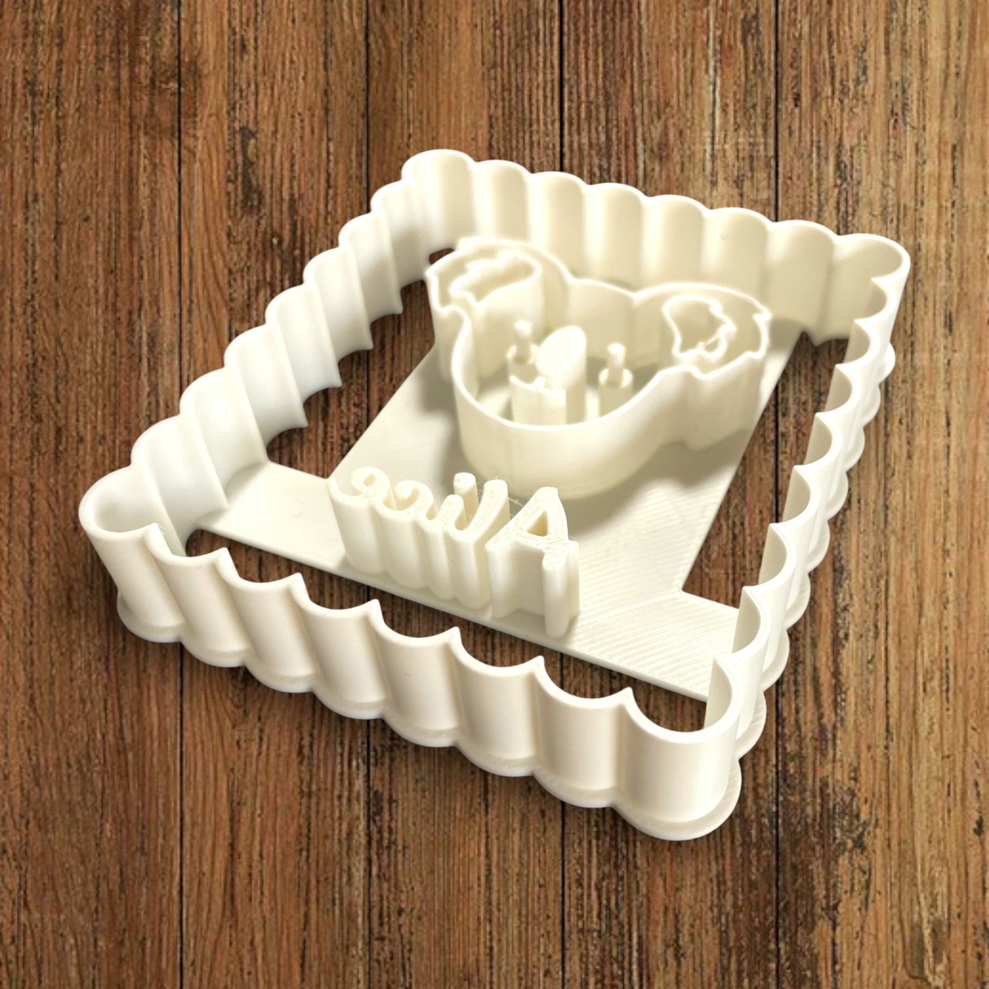 Emporte-pièce Animal Koala à personnaliser dim 7x6.5cm - biscuits sablés pâte à modeler-Décoration gâteau-Fait maison-France 3D