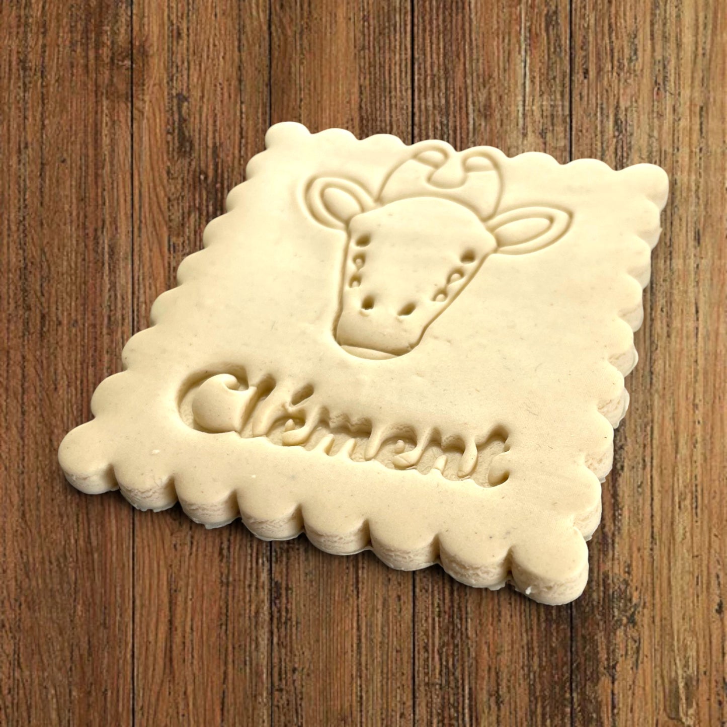 Emporte-pièce Animal Girafe à personnaliser dim 7x6.5cm - biscuits sablés pâte à modeler-Décoration gâteau-Fait maison-France 3D