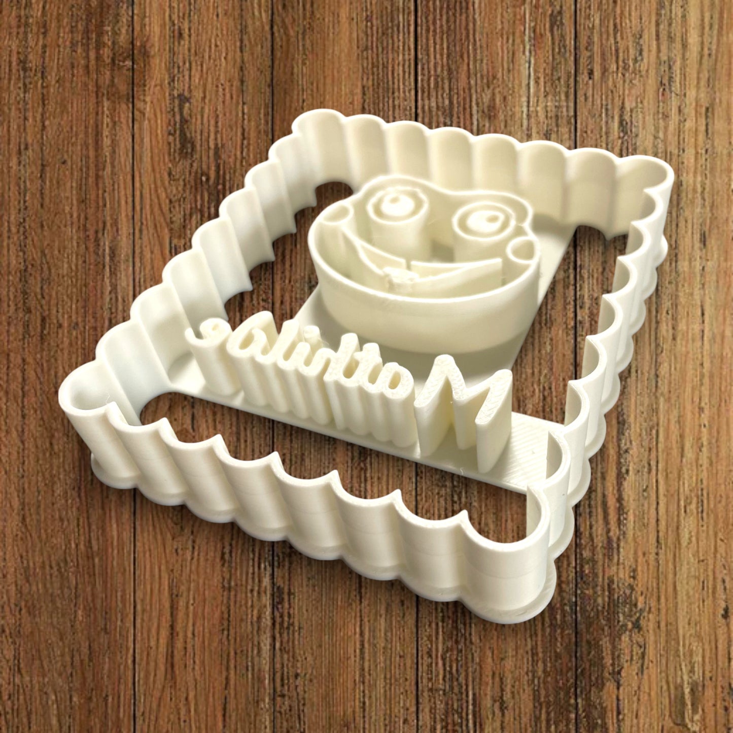 Emporte-pièce Animal Grenouille à personnaliser dim 7x6.5cm - biscuits sablés pâte à modeler-Décoration gâteau-Fait maison-France 3D