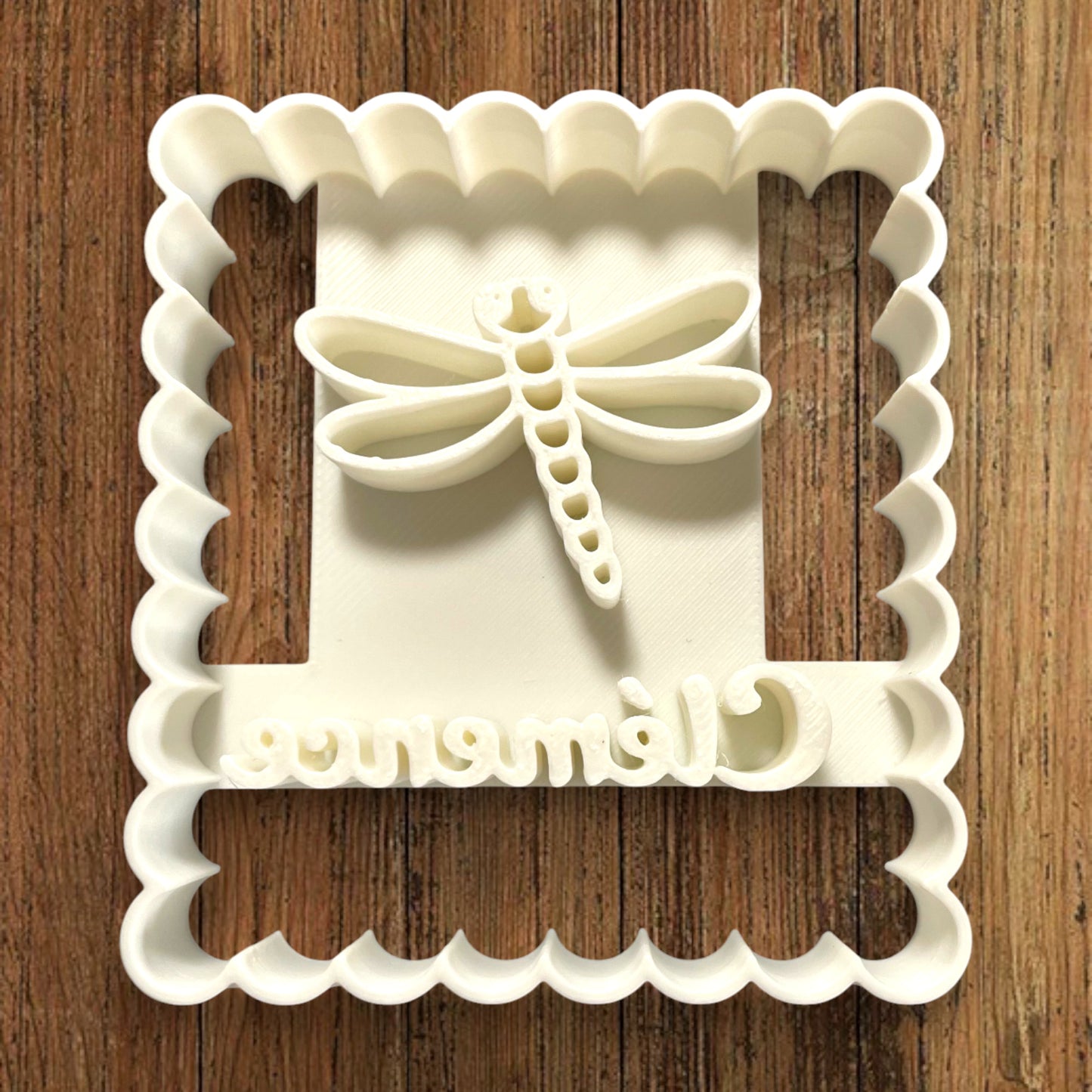 Emporte-pièce Animal Libélulle à personnaliser dim 7x6.5cm - biscuits sablés pâte à modeler-Décoration gâteau-Fait maison-France 3D
