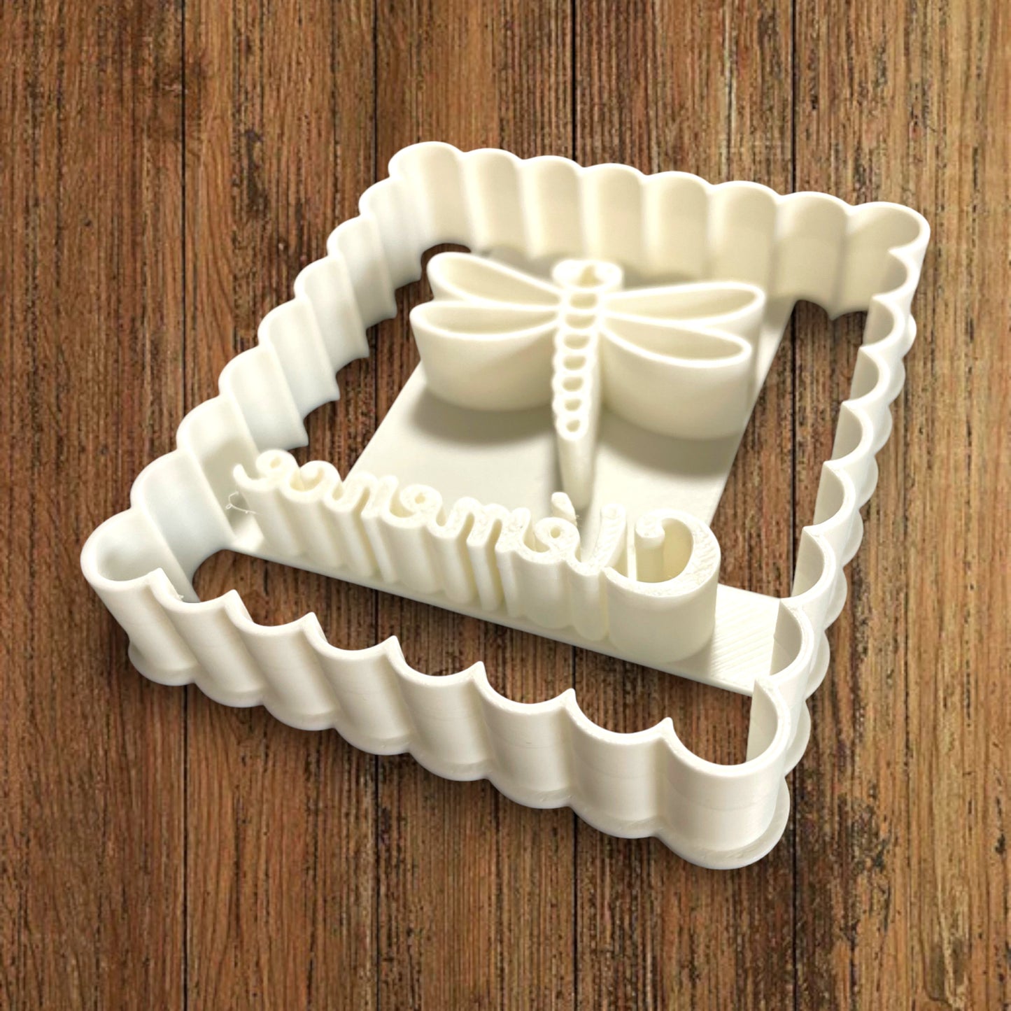 Emporte-pièce Animal Libélulle à personnaliser dim 7x6.5cm - biscuits sablés pâte à modeler-Décoration gâteau-Fait maison-France 3D