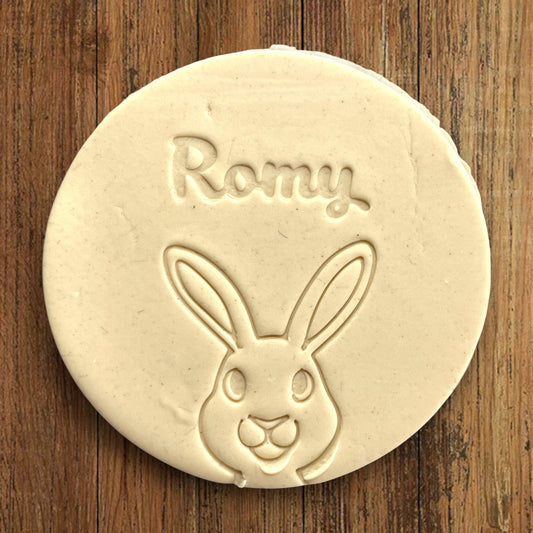 Emporte-pièce Animal Lapin à personnaliser dim 7cm - biscuits sablés pâte à modeler-Décoration gâteau-Fait maison-France 3D