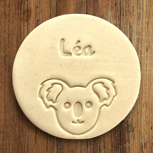 Emporte-pièce Animal Koala à personnaliser dim 7cm - biscuits sablés pâte à modeler-Décoration gâteau-Fait maison-France 3D