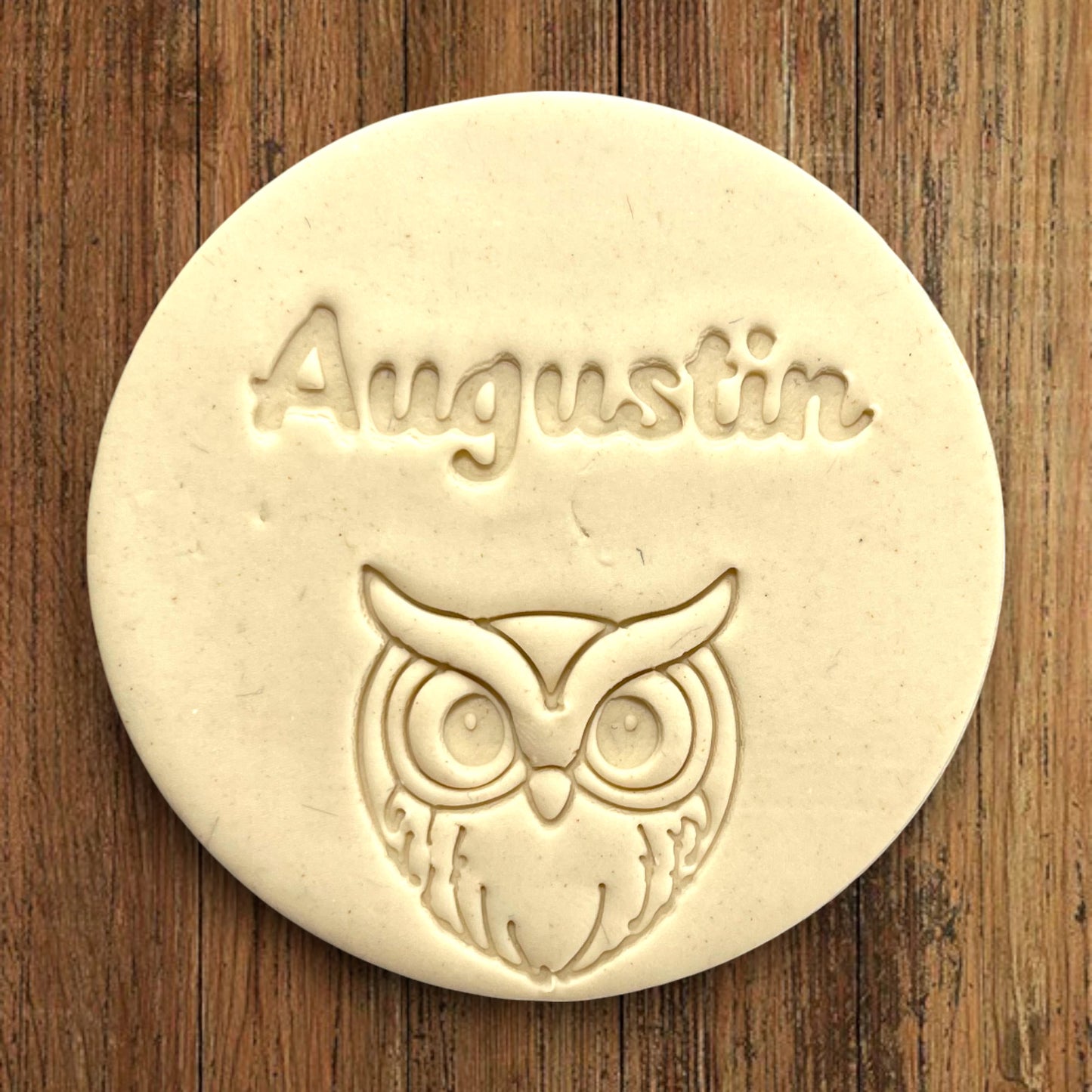 Emporte-pièce Animal Hibou à personnaliser dim 7cm - biscuits sablés pâte à modeler-Décoration gâteau-Fait maison-France 3D