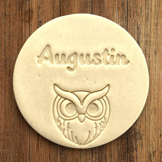 Emporte-pièce Animal Hibou à personnaliser dim 7cm - biscuits sablés pâte à modeler-Décoration gâteau-Fait maison-France 3D