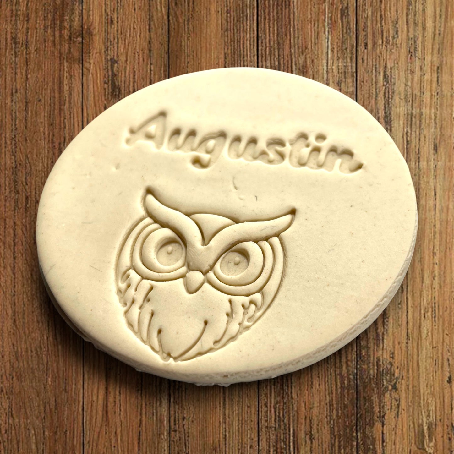Emporte-pièce Animal Hibou à personnaliser dim 7cm - biscuits sablés pâte à modeler-Décoration gâteau-Fait maison-France 3D