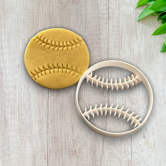Emporte pièce Balle baseball   - Forme - pour la réalisaton de biscuit sablé, patisserie, pate à sucre -Décoration gateau-Fait maison- ELACE
