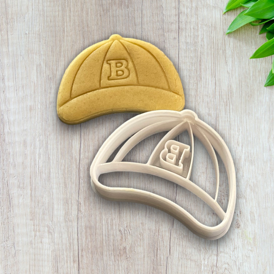 Emporte pièce casquette baseball   - Forme - pour la réalisaton de biscuit sablé, patisserie, pate à sucre -Décoration gateau-Fait maison- ELACE