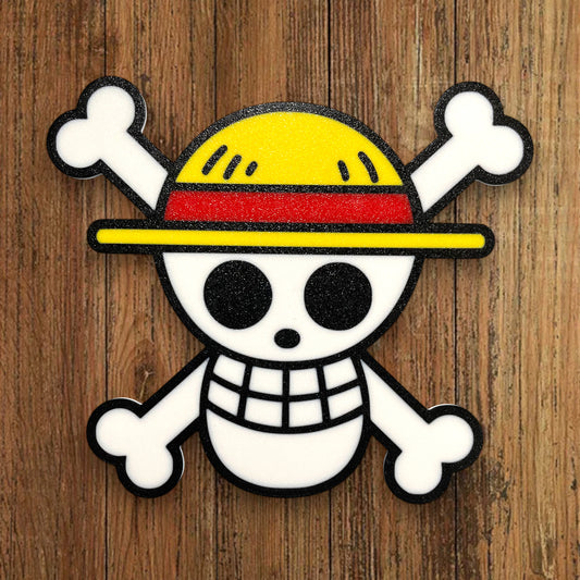 🦖 Plaque Murale 3D  Luffy tiré de One PIECE dim 20x15cm - Logo Geek & Pop Culture