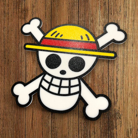 🦖 Plaque Murale 3D  Luffy tiré de One PIECE dim 20x15cm - Logo Geek & Pop Culture