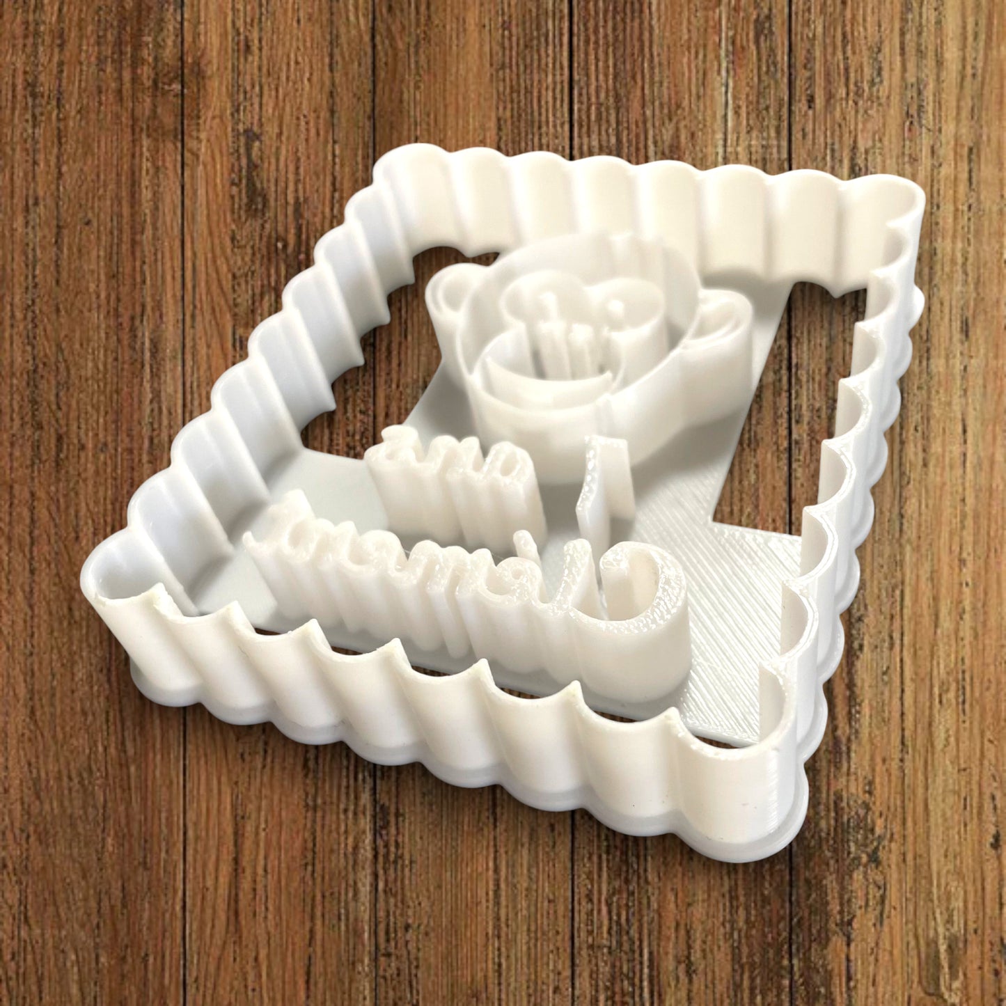 Emporte-pièce Animal Singe à personnaliser dim 7x6.5cm - biscuits sablés pâte à modeler-Décoration gâteau-Fait maison-France 3D