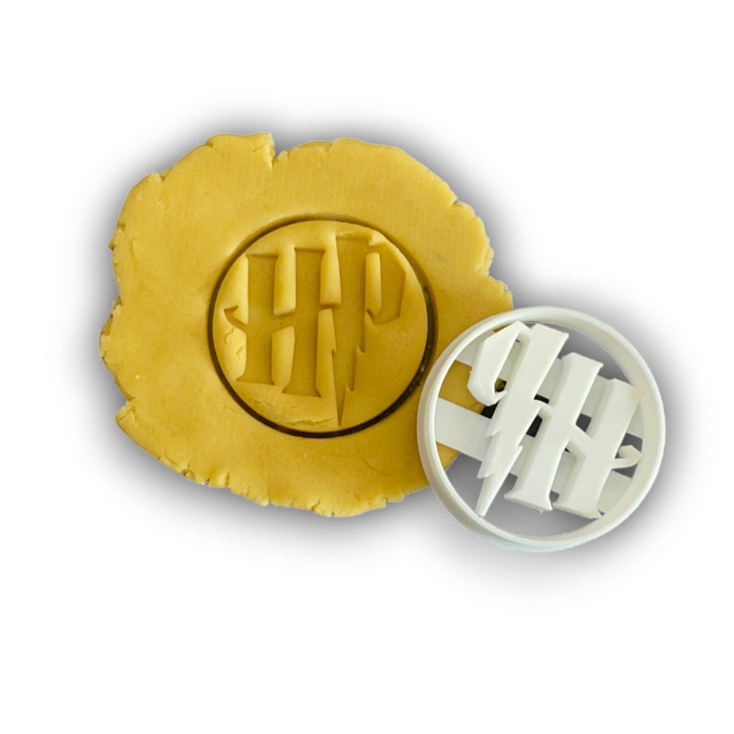 Emporte-pièce Harry Pottter logo HP- Patisserie, sablé, biscuit, pâte à sucre, pâte à modeler-Décoration gâteau-Fait maison-France 3D