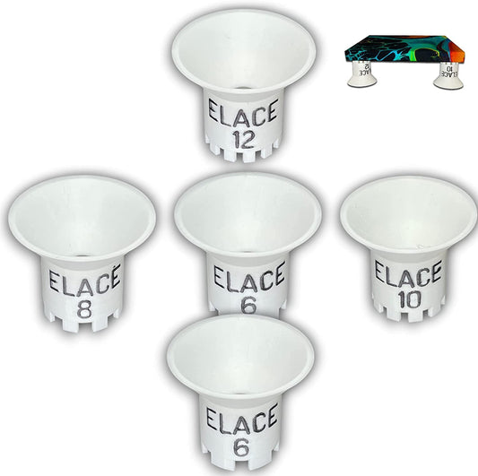 ELACE Lot de 5 pieds diffuseur pour toile peinture 2 en 1 Ht 5 cm - 2 inches acrylique liquide fluide,acrylique pouring pour coulée