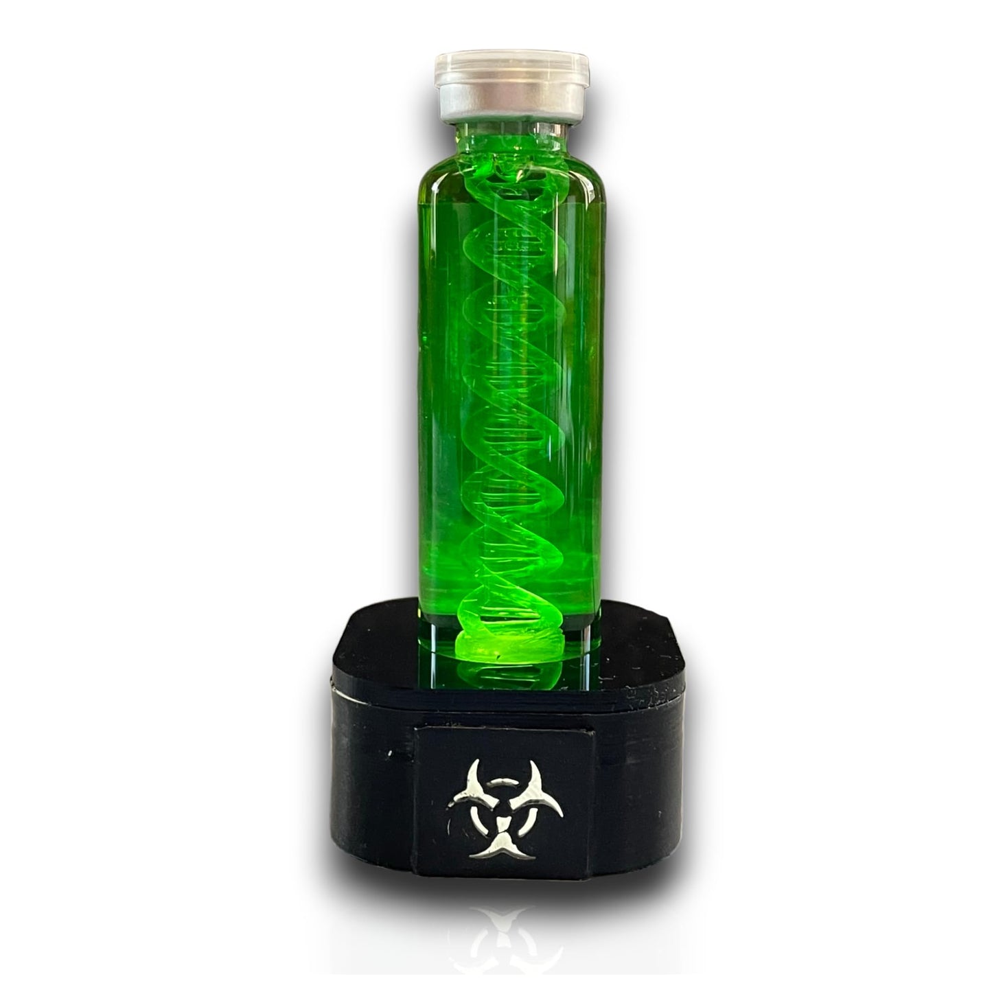 ELACE Présentoir pour fiole avec rétro éclairage LED du Logo Représentation d'un Virus pour Utilisation Fan Art Cosplay Collection