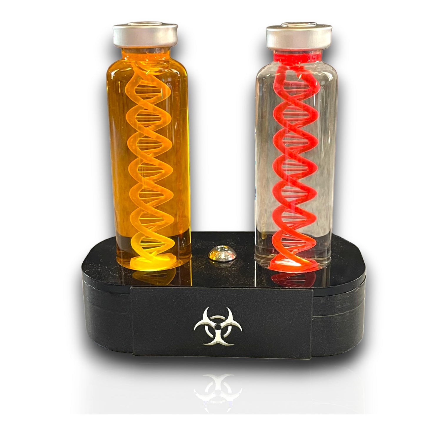 ELACE Présentoir pour fiole avec rétro éclairage LED du Logo Représentation d'un Virus pour Utilisation Fan Art Cosplay Collection