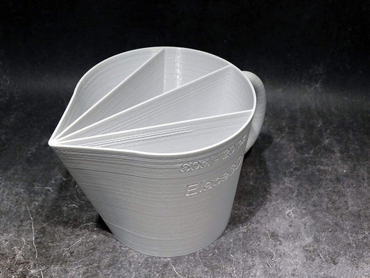 ELACE3D Tasse Cup de 60cl 20oz - 2 canaux - Version 2021 - pour Peinture Acrylique Liquide Fluide, Technique Acrylique Pouring ou coulée - Made in France DIY