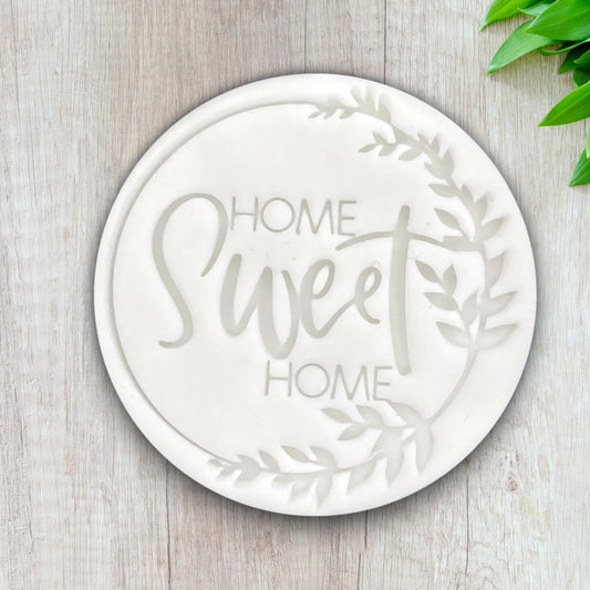 Tampon Home Sweet Home pour fondant, glaçage, pâte à sucre, cupcake Décoration gateau Fait maison ELACE