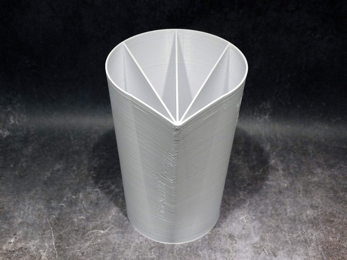 ELACE3D Tasse cup de 60cl 20oz - 6 canaux - VERSION 2021 - pour peinture acrylique liquide fluide, technique acrylique pouring ou coulée - MADE IN FRANCE diy