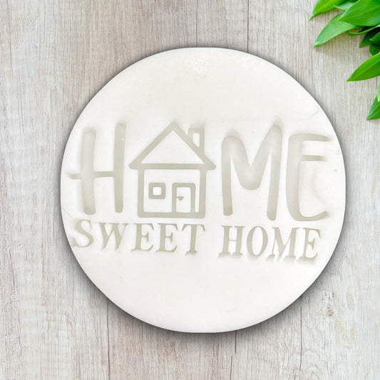 Tampon Home Sweet Home pour fondant, glaçage, pâte à sucre, cupcake Décoration gateau Fait maison ELACE