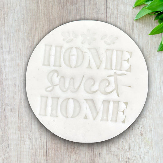 Tampon Home Sweet Home pour fondant, glaçage, pâte à sucre, cupcake Décoration gateau Fait maison ELACE