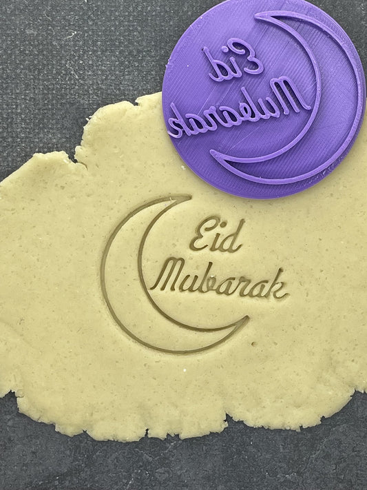 Emporte pièce - Lune + Eid Mubarak - Ramadan - pour la réalisaton de biscuit sablé, patisserie, pate à sucre -Décoration gateau-Fait maison- ELACE