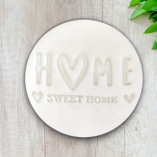 Tampon Home Sweet Home pour fondant, glaçage, pâte à sucre, cupcake Décoration gateau Fait maison ELACE
