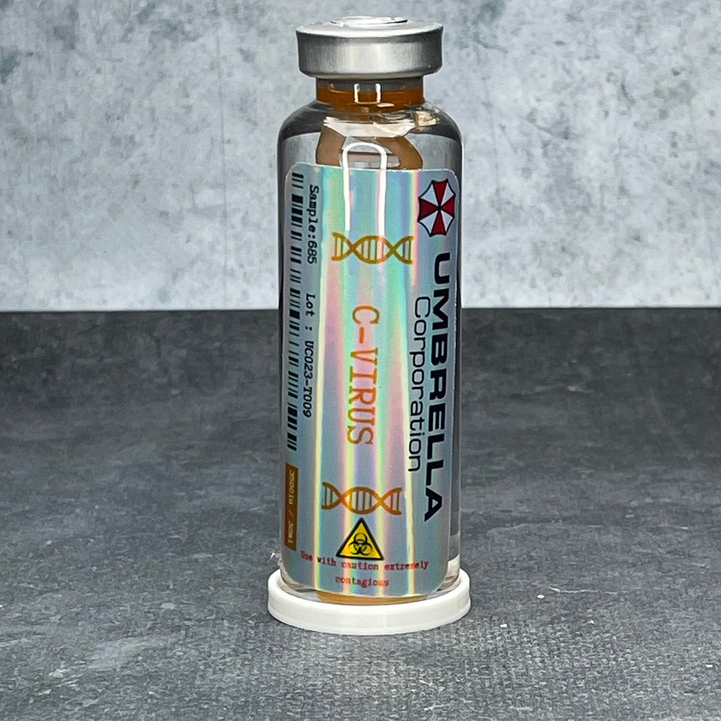 ELACE Fiole 09 C Virus Resident Evil Représentation d'un Virus pour Utilisation Fan Art Cosplay Collection