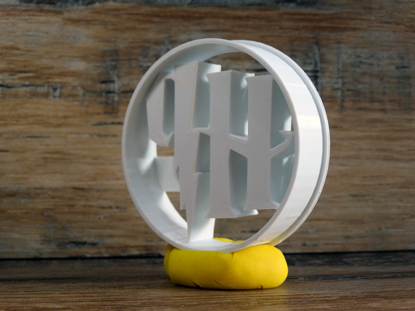 Emporte-pièce Harry Pottter logo HP- Patisserie, sablé, biscuit, pâte à sucre, pâte à modeler-Décoration gâteau-Fait maison-France 3D