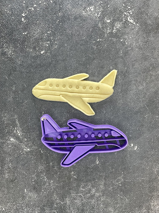 Emporte pièce Avion de ligne -Vehicule - pour la réalisaton de biscuit sablé, patisserie, pate à sucre -Décoration gateau-Fait maison- ELACE