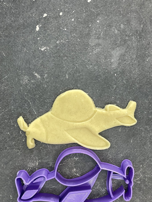 Emporte pièce Avion helice -Vehicule - pour la réalisaton de biscuit sablé, patisserie, pate à sucre -Décoration gateau-Fait maison- ELACE