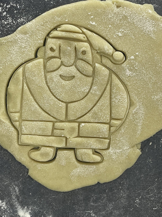 Emporte pièce Père noel - Noël - pour la réalisaton de biscuit sablé, patisserie, pate à sucre -Décoration gateau-Fait maison- ELACE