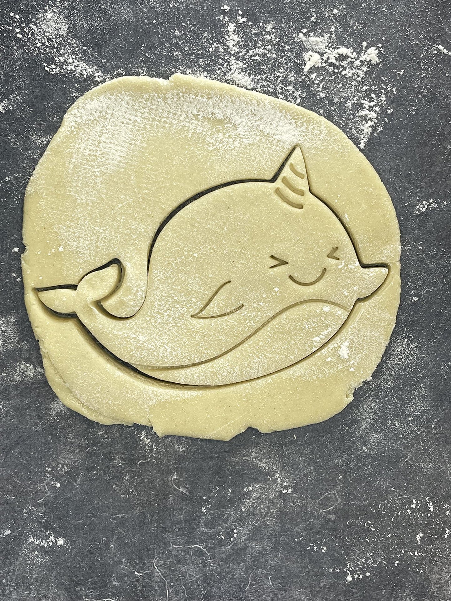 Emporte pièce Baleine licorne - Animal - pour la réalisaton de biscuit sablé, patisserie, pate à sucre -Décoration gateau-Fait maison- ELACE