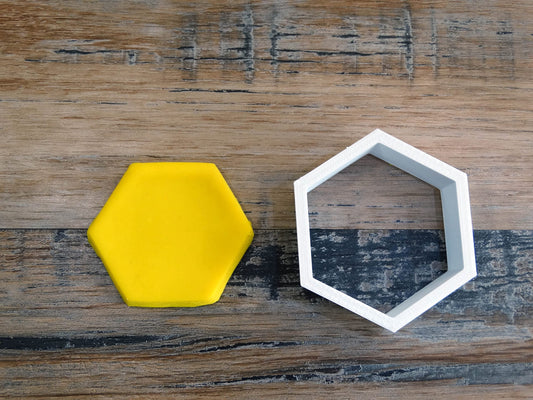 Emporte-pièce forme hexagone - Patisserie, sablé, biscuit, pate à  sucre, pate à  modeler-Décoration gateau-Fait maison- ELACE