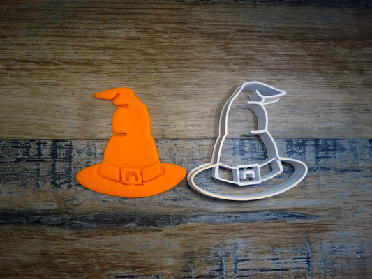 ELACE - Emporte-pièce thème HALLOWEEN motif  Chapeau de sorcière pour la patisserie, sablé, biscuit, pâte à sucre, pâte à modeler-Décoration gâteau-Fait en France ELACE3D