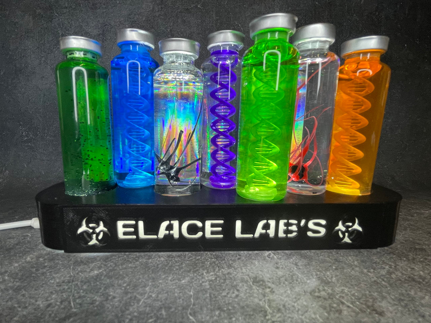 ELACE Fiole représentant coronavirus Covid 19 Alpha - Représentation d'un Virus pour Utilisation Fan Art Cosplay Collection